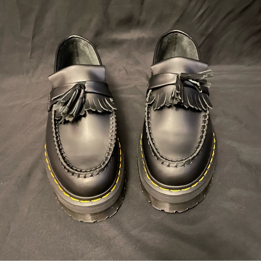 Dr. Martens Adrian Leather Platform Tassel Loafers - Picture 4 of 8